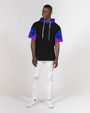 Charger l'image dans la galerie, Blue&Purple Rose Men's Premium Heavyweight Short Sleeve Hoodie
