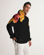 Load image into Gallery viewer, Fall Roses-Black Men's Windbreaker