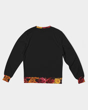 Charger l'image dans la galerie, Fall Roses-Black Men's Classic French Terry Crewneck Pullover