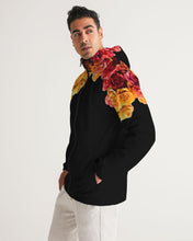 Load image into Gallery viewer, Fall Roses-Black Men's Windbreaker