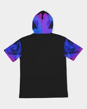 Charger l'image dans la galerie, Blue&Purple Rose Men's Premium Heavyweight Short Sleeve Hoodie