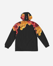 Load image into Gallery viewer, Fall Roses-Black Men's Windbreaker