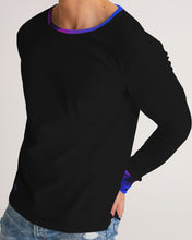 Load image into Gallery viewer, Blue&Purple Rose Men's Long Sleeve Tee