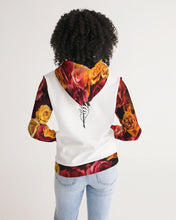 将图片加载到图库查看器,Fall Roses White Women's Hoodie