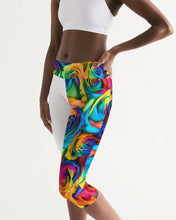 Cargar imagen en el visor de la galería, Special Edition* Tie Dye Pride 2021 Women's Mid-Rise Capri