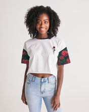 Tải hình ảnh vào trình xem Thư viện, La Colora Women's Lounge Cropped Tee