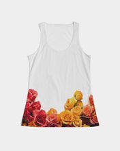 Load image into Gallery viewer, Fall Roses White Women's Tank