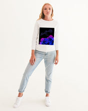 Load image into Gallery viewer, Blue&Purple Rose Women's Graphic Sweatshirt