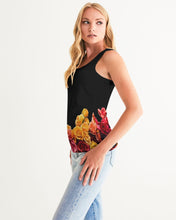 Load image into Gallery viewer, Fall Roses-Black Women's Tank