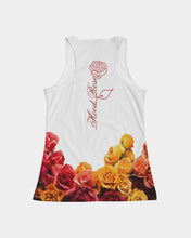 Load image into Gallery viewer, Fall Roses White Women's Tank
