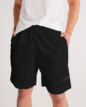 将图片加载到图库查看器,Fall Roses-Black Men's Jogger Shorts