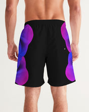 Load image into Gallery viewer, Blue&Purple Rose Men's Swim Trunk