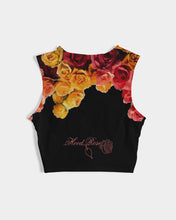 将图片加载到图库查看器,Fall Roses-Black Women's Twist-Front Tank