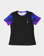 将图片加载到图库查看器,Blue&Purple Rose Women's Tee