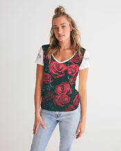 Charger l'image dans la galerie, La Colora Women's V-Neck Tee