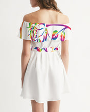 将图片加载到图库查看器,LIMITED EDITION* Pride Rose 2021 Women's Off-Shoulder Dress