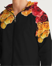 Load image into Gallery viewer, Fall Roses-Black Men's Windbreaker