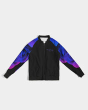 Load image into Gallery viewer, Blue&Purple Rose Women's Bomber Jacket