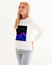 Load image into Gallery viewer, Blue&Purple Rose Women's Graphic Sweatshirt