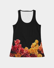 Load image into Gallery viewer, Fall Roses-Black Women's Tank