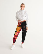 Load image into Gallery viewer, Fall Roses-Black Women's Track Pants