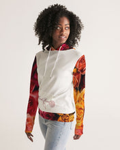将图片加载到图库查看器,Fall Roses White Women's Hoodie