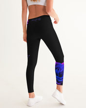 Cargar imagen en el visor de la galería, Blue&Purple Rose Women's Yoga Pants