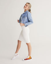 Tải hình ảnh vào trình xem Thư viện, Fall Roses White Women's Hightop Canvas Shoe