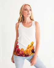Load image into Gallery viewer, Fall Roses White Women's Tank