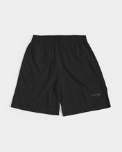 将图片加载到图库查看器,Fall Roses-Black Men's Jogger Shorts