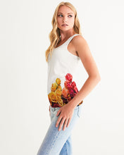 Load image into Gallery viewer, Fall Roses White Women's Tank