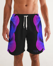 Load image into Gallery viewer, Blue&Purple Rose Men's Swim Trunk