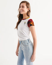 将图片加载到图库查看器,Fall Roses White Women's Tee