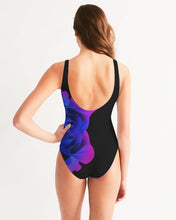Tải hình ảnh vào trình xem Thư viện, Blue&Purple Rose Women's One-Piece Swimsuit