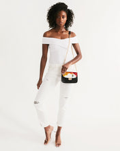 Load image into Gallery viewer, Fall Roses White Small Shoulder Bag