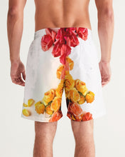 将图片加载到图库查看器,Fall Roses White Men's Swim Trunk