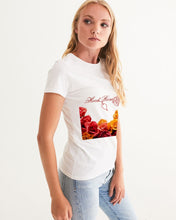 将图片加载到图库查看器,Fall Roses White Women's Graphic Tee