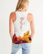 Load image into Gallery viewer, Fall Roses White Women's Tank