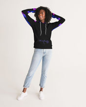 将图片加载到图库查看器,Blue&Purple Rose Women's Hoodie