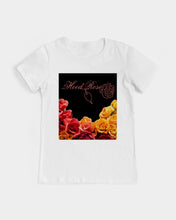 将图片加载到图库查看器,Fall Roses-Black Women's Graphic Tee