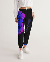 将图片加载到图库查看器,Blue&Purple Rose Women's Track Pants