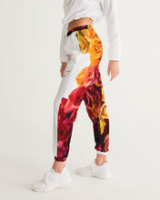 Cargar imagen en el visor de la galería, Fall Roses White Women's Track Pants
