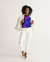 将图片加载到图库查看器,Blue&Purple Rose Women's Cropped Tank