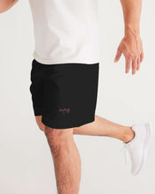 将图片加载到图库查看器,Fall Roses-Black Men's Jogger Shorts