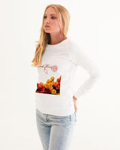 将图片加载到图库查看器,Fall Roses White Women's Graphic Sweatshirt