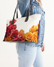 Load image into Gallery viewer, Fall Roses White Stylish Tote