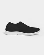 Cargar imagen en el visor de la galería, Fall Roses-Black Women's Slip-On Flyknit Shoe