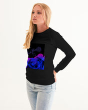 Load image into Gallery viewer, Blue&Purple Rose Women's Graphic Sweatshirt