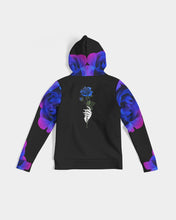 将图片加载到图库查看器,Blue&Purple Rose Women's Hoodie