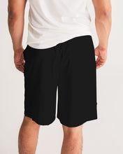 将图片加载到图库查看器,Fall Roses-Black Men's Jogger Shorts